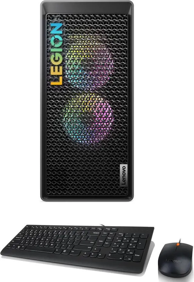 Alt view image 4 of 7 - Lenovo Legion Tower 5 Gen 8 Gaming & Entertainment Desktop PC (AMD Ryzen 7 7700 8-Core, 32GB DDR5 5200MHz RAM, 8TB PCIe SSD, GeForce RTX 4070 SUPER 12GB, Wifi, Bluetooth, Storm Grey, Win 10 Pro)