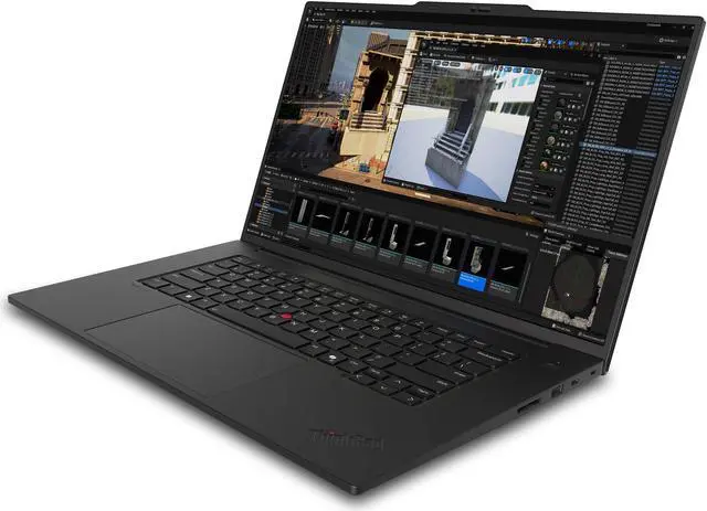 Alt view image 3 of 7 - Lenovo ThinkPad P1 Gen 7 Mobile Workstation 16.0" 165Hz IPS WQXGA Display (Intel Ultra 7-155H, RTX 1000 Ada 6GB, 16GB LPDDR5X, 8TB PCIe SSD, Backlit KB, Fingerprint, Win 11 Pro) w/Premium Backpack