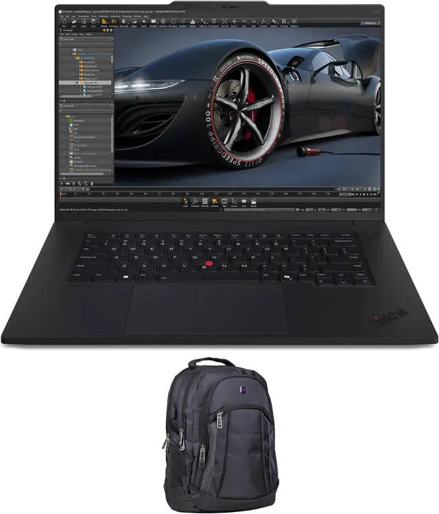 Main image of Lenovo ThinkPad P1 Gen 7 Mobile Workstation 16.0" 165Hz IPS WQXGA Display (Intel Ultra 7-155H, RTX 1000 Ada 6GB, 16GB LPDDR5X, 8TB PCIe SSD, Backlit KB, Fingerprint, Win 11 Pro) w/Premium Backpack