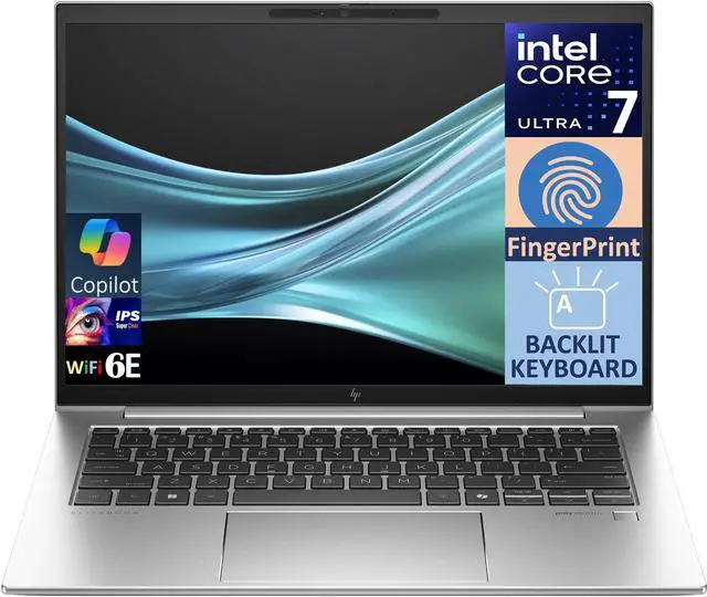 Main image of HP EliteBook 840 G11 Business Laptop 14.0" IPS WUXGA Display (Intel Core Ultra 7 155U, 32GB DDR5, 1TB PCIe SSD, Intel Graphics, Backlit KB, Fingerprint, 2 Thunderbolt 4, WiFi 6E, Win 11 Pro) (Renewed)