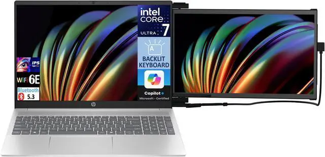 Alt view image 3 of 7 - HP HP Pavilion 16t-af000  Business Laptop 16.0" IPS WUXGA Display (Intel Ultra 7-155U, 16GB LPDDR5, 512GB SSD, Intel Graphics, Backlit KB, WiFi 6E, FHD Webcam, Win 11 Home Plus) w/Duex Max DS Monitor
