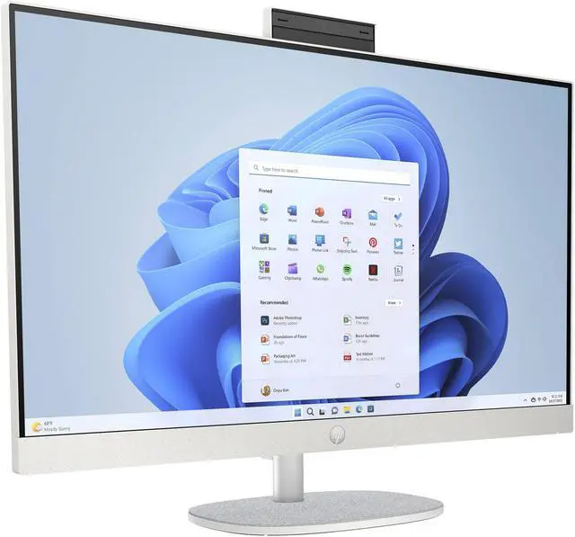 Alt view image 2 of 5 - HP All-in-One 27 School & Business All-in-One 27" IPS FHD Display (Intel i7-1355U, 16GB DDR4, 512GB SSD, Intel UHD, WiFi 6, Webcam, Bluetooth 5.3, Win 11 Home Plus) (Renewed)