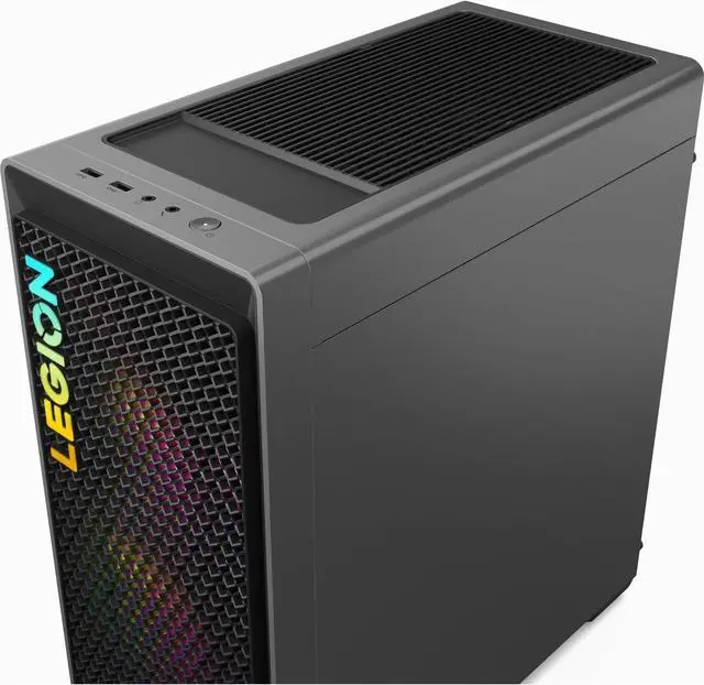 Alt view image 6 of 7 - Lenovo Legion Tower 5 Gen 8 Gaming Desktop PC (AMD Ryzen 5 7600, Radeon RX 7600 8GB GDDR6, 16GB DDR5, 512GB SSD, 500W PSU, WiFi 6E, Bluetooth 5.2, RJ-45, 3 Display Port, HDMI, Win 11 Home) (Renewed)