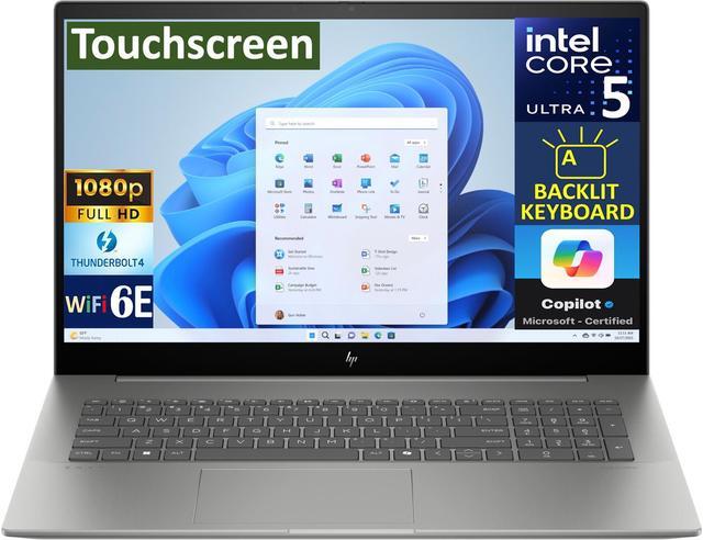 Main image of HP Envy 17t-cw100 Laptop 17.3" Touch FHD (14-Core Intel Ultra 5-125H, Intel Arc, 64GB DDR5 RAM, 2TB PCIe SSD, 2 Thunderbolt 4, WiFi 6E, Backlit KYB, BT 5.3, Win 11 Pro)