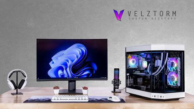 Alt view image 2 of 7 - Velztorm Praetix 3D Custom Built Gaming Desktop PC (AMD Ryzen 7 9800X3D, Radeon RX 7900 XT, 64GB DDR5, 512GB PCIe SSD + 1TB HDD, RGB Fans, 360mm AIO, 1000W PSU, WiFi 7, Bluetooth 5.4, Win 11 Pro)