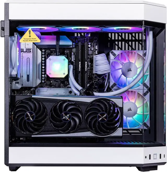 Alt view image 3 of 7 - Velztorm Praetix 3D Custom Built Gaming Desktop PC (AMD Ryzen 7 9800X3D, Radeon RX 7900 XT, 64GB DDR5, 512GB PCIe SSD + 1TB HDD, RGB Fans, 360mm AIO, 1000W PSU, WiFi 7, Bluetooth 5.4, Win 11 Pro)