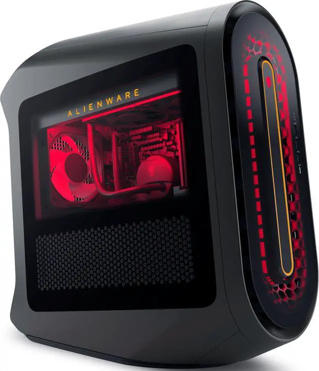 Alt view image 4 of 7 - Alienware Aurora R15 Gaming Desktop PC (AMD Ryzen 7 7700X, GeForce RTX 4070 Ti 12GB GDDR5, 32GB DDR5, 1TB PCIe SSD + 1TB HDD, Liquid Cooling, 750W PSU, WiFi 6E, Bluetooth 5.3, Win 11 Pro) (Renewed)