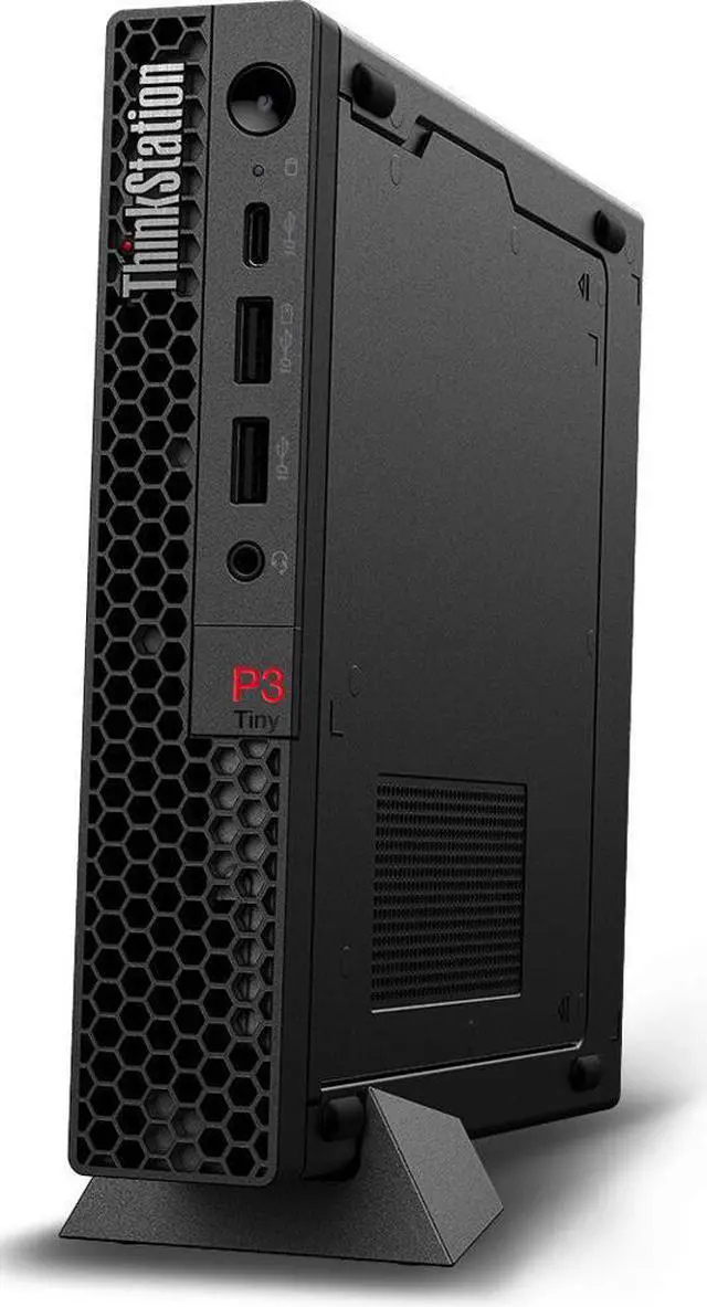 Alt view image 3 of 5 - Lenovo ThinkStation P3 Tiny Workstation Mini Desktop (Intel i5-13500, Intel UHD 770 Shared, 16GB DDR5, 4TB PCIe SSD, WiFi 6E, Bluetooth 5.3, 230W PSU, RJ-45, 1 Display Port, HDMI, Win 11 Pro)