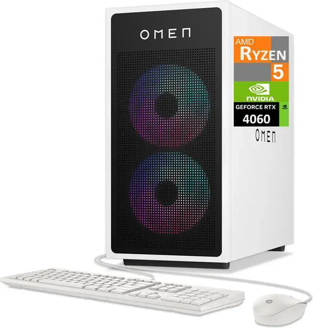 HP OMEN 35L Gaming Desktop PC (AMD Ryzen 5 8500G, GeForce RTX 4060