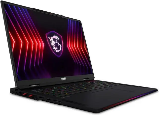 Alt view image 2 of 6 - MSI Raider 18 HX Gaming Laptop 18" 120Hz Mini LED 4K Display (Intel i9-14900HX, GeForce RTX 4090 16GB, 128GB DDR5, 4TB PCIe SSD, RGB KB, Fingerprint, 2 Thunderbolt 4, WiFi 7, Webcam, Win 11 Pro)