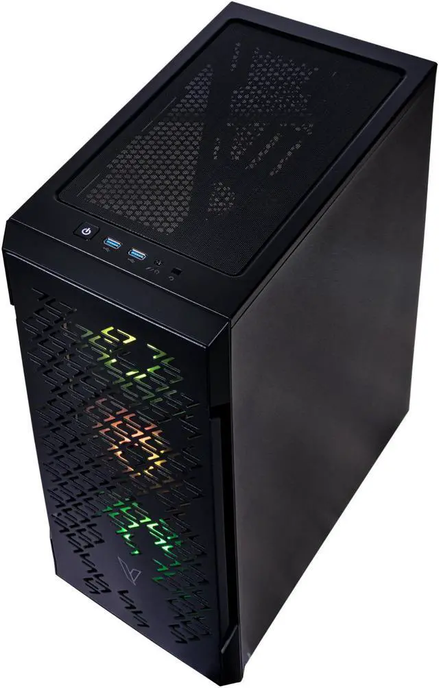 Alt view image 7 of 7 - Velztorm Fultix Custom Built Gaming Desktop PC (AMD Ryzen 5-5500, GeForce RTX 5070, 32GB DDR4, 512GB PCIe SSD + 2TB HDD, 750W PSU, WiFi 4, Bluetooth 4.2, RJ-45, HDMI, Win 10 Home)