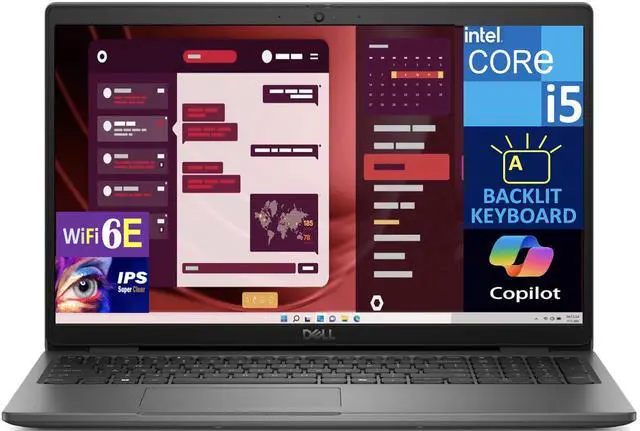 Main image of Dell Latitude 3550 Business Laptop 15.6" IPS FHD Display (Intel i5-1335U, 16GB DDR5, 512GB SSD, Intel Iris Xe, Backlit KB, WiFi 6E, Webcam, Bluetooth 5.3, Win 11 Pro)