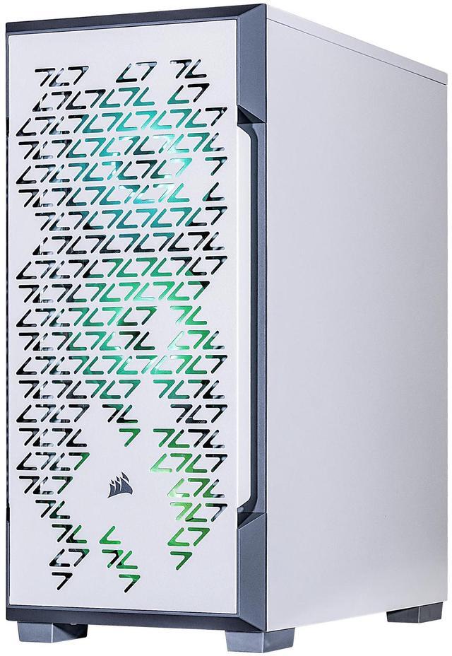 Alt view image 5 of 7 - Velztorm White Fultix Custom Built Gaming Desktop PC (AMD Ryzen 5-5500, GeForce RTX 5060, 32GB DDR4, 1TB PCIe SSD + 1TB HDD, RGB Fans, 750W PSU, WiFi 5, Bluetooth 4.2, RJ-45, HDMI, Win 11 Home)