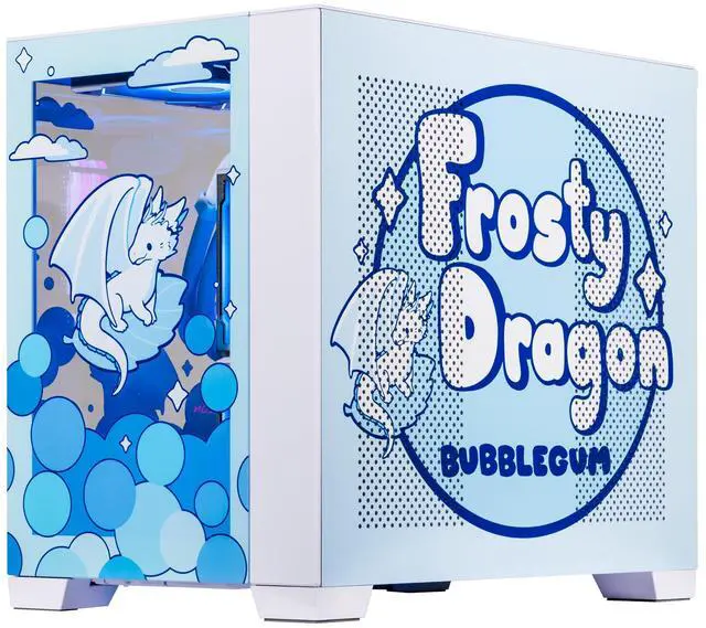 Alt view image 7 of 7 - Velztorm Frosty Dragon Custom Built Gaming Desktop PC (AMD Ryzen 7 5700X, GeForce RTX 5060, 16GB DDR4, 1TB PCIe SSD + 2TB HDD, RGB Fans, 240mm AIO, 850W PSU, WiFi 5, Bluetooth 5.0, RJ-45, Win 11 Pro)