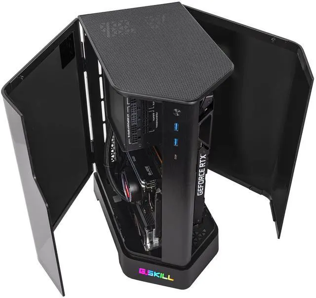 Alt view image 2 of 7 - Velztorm Zenix Custom Built Gaming Desktop PC (AMD Ryzen 5 5600X, GeForce RTX 5060, 32GB DDR4, 2TB PCIe SSD, 240mm AIO, 750W PSU, Bluetooth 5.2, RJ-45, 1 Display Port, HDMI, Win 11 Pro)