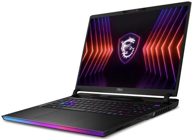 Alt view image 2 of 7 - MSI Raider GE68 HX AI Gaming Laptop 16.0" 120Hz IPS 4K Display (Intel i9-14900HX, NVIDIA GeForce RTX 4090 16GB, 64GB DDR5, 2TB SSD, Per Key RGB KB, Thunderbolt 4, WiFi 7, Webcam, Win 11 Home)