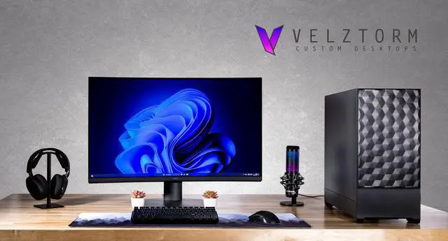 Alt view image 3 of 7 - Velztorm Ace II Gaming Desktop PC (AMD Ryzen 7 7700X, GeForce RTX 5070, 32GB DDR5, 2TB PCIe SSD, 750W PSU, WiFi 7, Bluetooth 5.4, RJ-45, 3 Display Port, HDMI, Win 11 Pro)