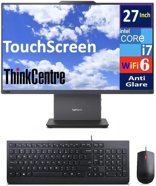 Main image of Lenovo ThinkCentre Neo 50a Gen 5 Business All-in-One 27" Touchscreen FHD Display (Intel i7-13620H, 16GB DDR5, 512GB PCIe SSD, Intel UHD, WiFi 6, Webcam, Bluetooth 5.3, Win 11 Pro) (Renewed)