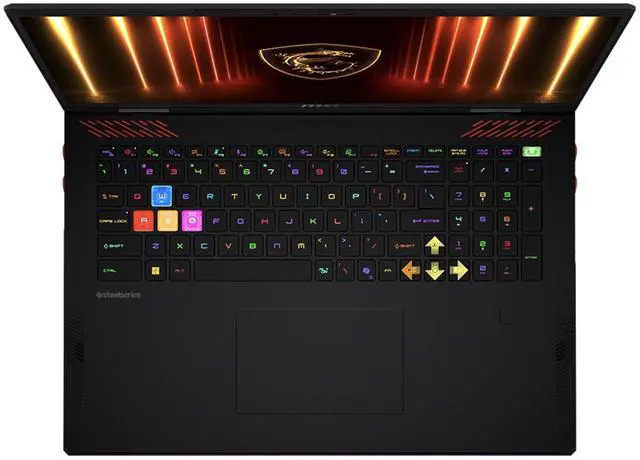 Alt view image 4 of 7 - MSI Raider AI Gaming Laptop 18" 120Hz Mini LED 4K Display (Intel Ultra 9- 285HX, NVIDIA GeForce RTX 5090 24GB, 64GB DDR5, 2TB SSD, RGB KB, Fingerprint, Win 11 Pro) w/Duex Max DS Monitor