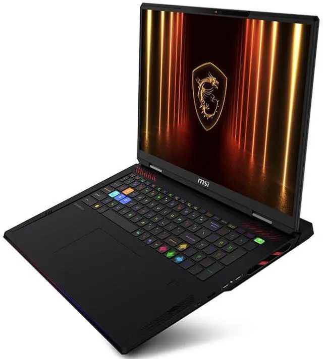 Alt view image 5 of 7 - MSI Raider AI Gaming Laptop 18" 120Hz Mini LED 4K Display (Intel Ultra 9- 285HX, NVIDIA GeForce RTX 5090 24GB, 64GB DDR5, 2TB SSD, RGB KB, Fingerprint, Win 11 Pro) w/Duex Max DS Monitor