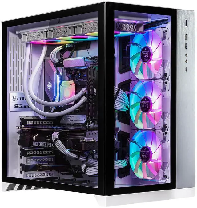 Main image of Velztorm Lux Gaming Desktop PC (AMD Ryzen 9 5950X, GeForce RTX 5070, 16GB DDR4, 1TB PCIe SSD + 2TB HDD, 360mm AIO, 1000W PSU, RJ-45, 1 Display Port, HDMI, Win 11 Pro)