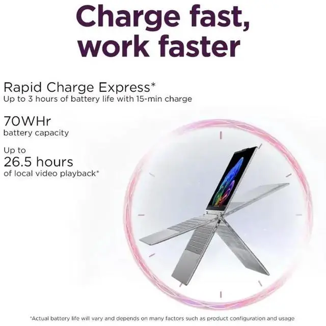Alt view image 4 of 7 - Lenovo Yoga 7i 2-in-1 AI PC 2-in-1 Laptop 16.0" Touchscreen IPS WUXGA Display (Intel Ultra 7-256V, 16GB LPDDR5X, 1TB SSD, Backlit KB, Fingerprint, 2 Thunderbolt 4, WiFi 7, Webcam, Win 11 Home)