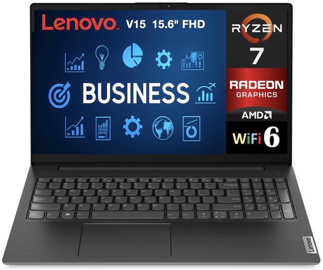 Main image of Lenovo V15 Business Laptop 15.6" FHD Display (AMD Ryzen 7 7730U, 8GB DDR4, 512GB PCIe SSD, AMD Radeon, WiFi 6, Webcam, Bluetooth 5.2, Win 11 Home)