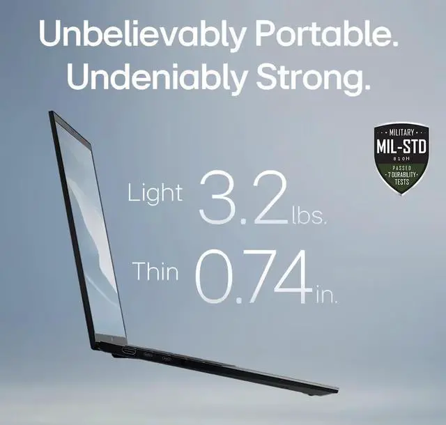 Alt view image 5 of 7 - LG gram AI Powered Laptop 17.0" Touchscreen LCD WQXGA Display (Intel Ultra 7-258V, 32GB LPDDR5X, 2TB PCIe SSD, Intel Arc, Backlit KB, Fingerprint, 2 Thunderbolt 4, WiFi 7, Webcam, Win 11 Home)