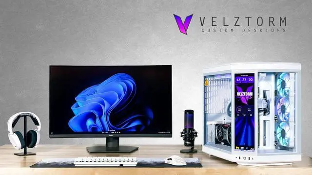 Alt view image 2 of 7 - Velztorm LCD Praetix Custom Built Y70 Touch Gaming Desktop PC (Intel i9-14900K, Radeon RX 9070 XT, 32GB DDR5, 2TB PCIe SSD, RGB Fans, 360mm AIO, 1000W PSU, WiFi 6, Bluetooth 5.2, RJ-45, Win 11 Pro)