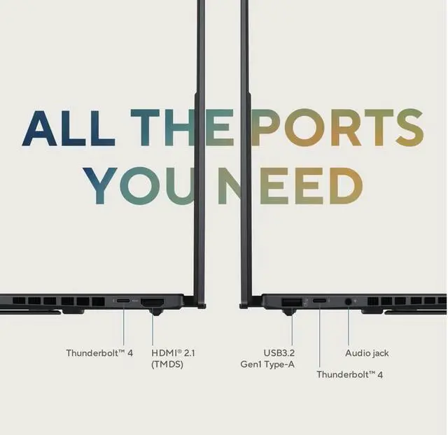 Alt view image 7 of 7 - ASUS Zenbook Duo AI Powered 2-in-1 Laptop 14.0" Touchscreen OLED 2.8K Display (Intel Ultra 9-285H, 32GB LPDDR5X, 1TB SSD, Active Pen, Backlit KB, 2 Thunderbolt 4, WiFi 7, Webcam, Win 11 Home)