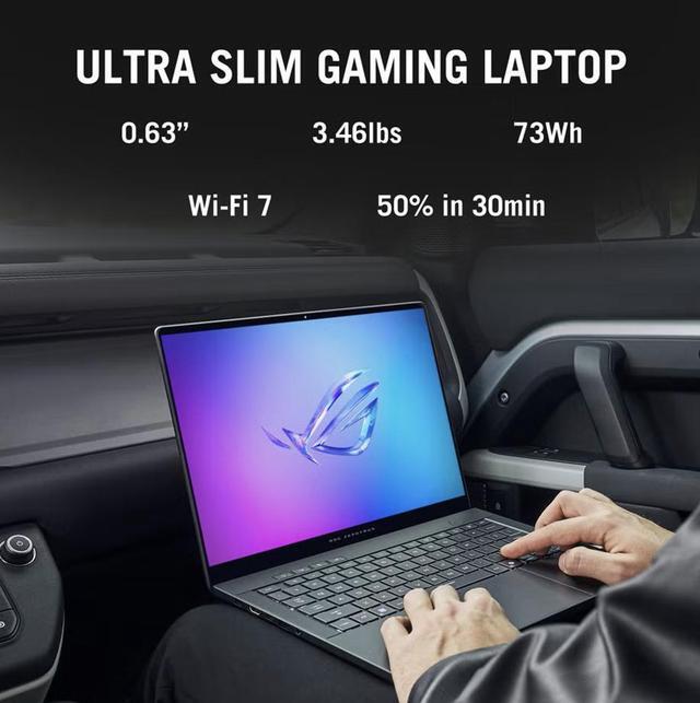 Alt view image 5 of 7 - ASUS ROG Zephyrus G14 AI Gaming Laptop 14.0" 120Hz 2.8K Display (AMD Ryzen AI 9 HX 370, GeForce RTX 5070 Ti 12GB, 32GB LPDDR5X, 4TB PCIe SSD, RGB KB, WiFi 7, Webcam, Bluetooth 5.4, Win 11 Pro)