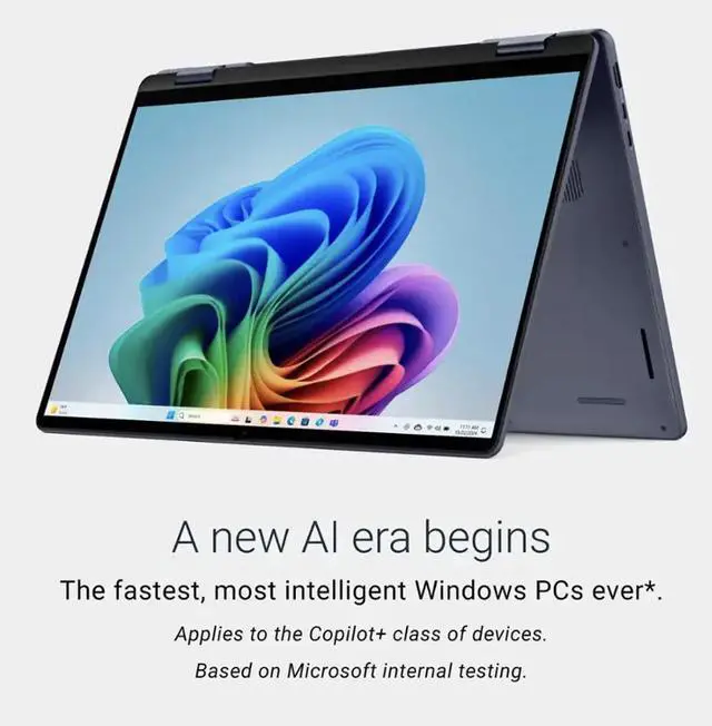 Alt view image 3 of 7 - DELL 16 AI Powered 2-in-1 Laptop 16.0" Touchscreen Mini LED WQXGA Display (Intel Ultra 9-288V, 32GB LPDDR5X, 2TB PCIe SSD, Active Pen, Backlit KB, Fingerprint, Thunderbolt 4, WiFi 7, Win 11 Home)