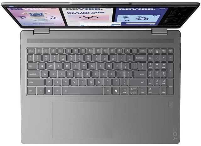 Alt view image 5 of 7 - Lenovo Yoga AI Powered 2-in-1 Laptop 16.0" Touchscreen IPS WUXGA Display (Intel Ultra 5-226v, 16GB LPDDR5X, 512GB SSD, Backlit KB, Fingerprint, 2 Thunderbolt 4, Win 11 Home) w/Duex Max DS Monitor