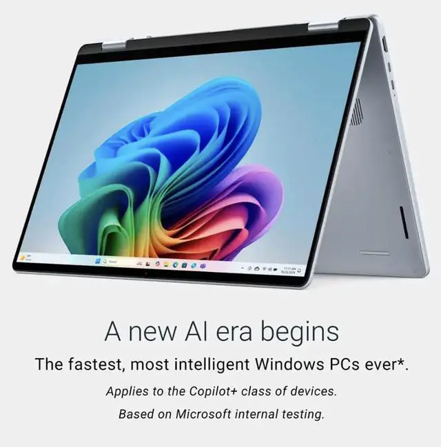 Alt view image 3 of 7 - Dell 16 AI Business 2-in-1 Laptop 16.0" Touchscreen WUXGA Display (Intel Ultra 7-256V, 16GB LPDDR5X, 2TB PCIe SSD, Backlit KB, Fingerprint, WiFi 7, Webcam, Bluetooth 5.4, Win 11 Home)