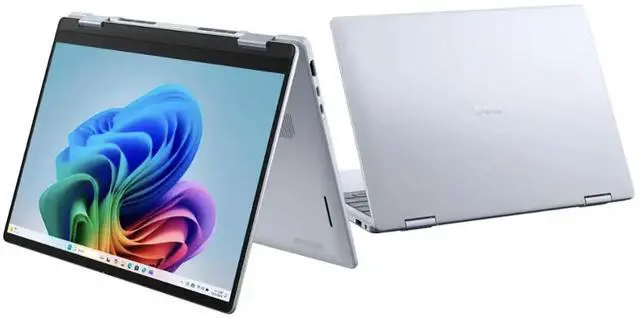 Alt view image 2 of 7 - Dell 14 AI Business 2-in-1 Laptop 14.0" Touchscreen LCD WUXGA Display (Intel Ultra 7-256V, 16GB LPDDR5X, 1TB SSD, Backlit KB, Fingerprint, Thunderbolt 4, WiFi 7, Webcam, Bluetooth 5.4, Win 11 Home)
