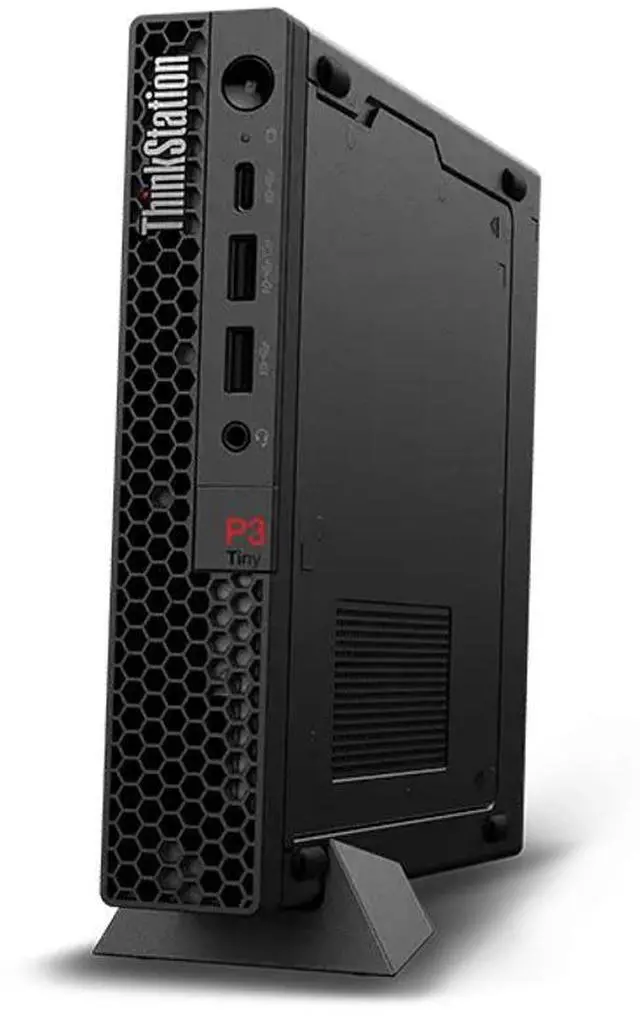 Alt view image 4 of 7 - Lenovo ThinkStation Workstation Mini Desktop (Intel i9-14900, NVIDIA T400 4GB, 64GB DDR5, 256GB PCIe SSD, WiFi 6, Bluetooth 5.3, 300W PSU, RJ-45, 1x DP; 3x mDP, HDMI, Win 11 Pro)