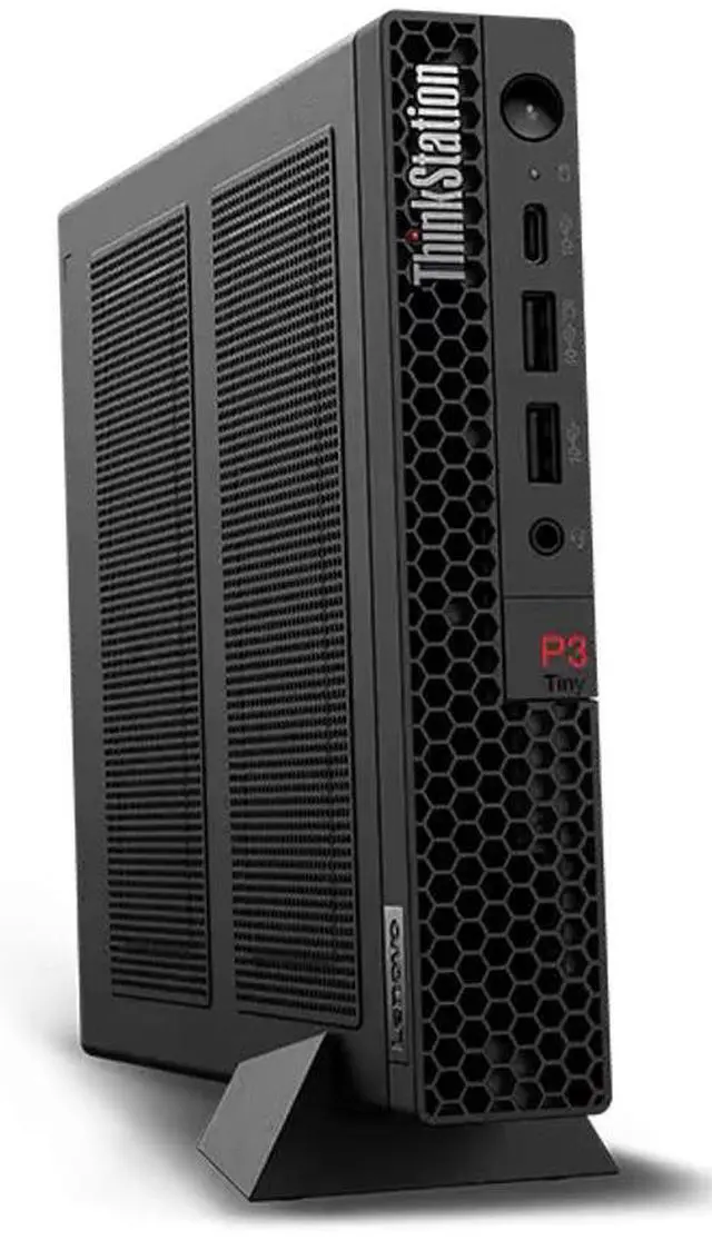 Alt view image 3 of 7 - Lenovo ThinkStation Workstation Mini Desktop (Intel i9-14900, NVIDIA T400 4GB, 64GB DDR5, 256GB PCIe SSD, WiFi 6, Bluetooth 5.3, 300W PSU, RJ-45, 1x DP; 3x mDP, HDMI, Win 11 Pro)