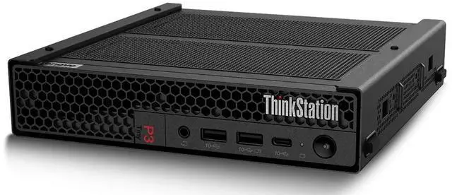 Alt view image 5 of 7 - Lenovo ThinkStation Workstation Mini Desktop (Intel i9-14900, NVIDIA T400 4GB, 64GB DDR5, 256GB PCIe SSD, WiFi 6, Bluetooth 5.3, 300W PSU, RJ-45, 1x DP; 3x mDP, HDMI, Win 11 Pro)