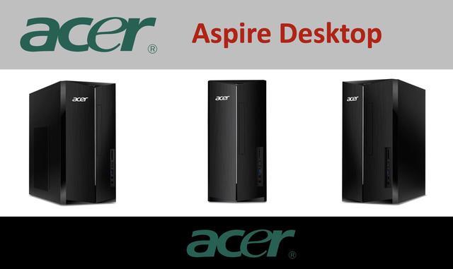 Alt view image 6 of 6 - Acer Aspire Student & Business Desktop (Intel i5-14400, 64GB DDR5, 512GB PCIe SSD + 1TB HDD, Intel UHD, 300W PSU, WiFi 6E, Bluetooth 5.3, RJ-45, 2 HDMI, Win 11 Home)