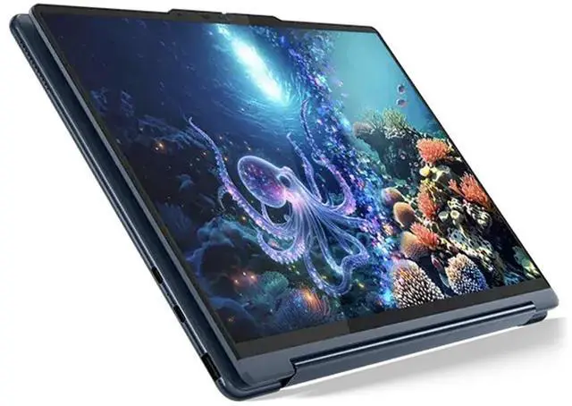 Alt view image 6 of 7 - Lenovo Yoga HIGH PERFORMANCE 2-in-1 Laptop 14.0" Touchscreen OLED 2.8K Display (Intel Ultra 7-258V, 32GB LPDDR5X, 1TB SSD, Backlit KB, Fingerprint, 2 Thunderbolt 4, WiFi 7, Webcam, Win 11 Home)