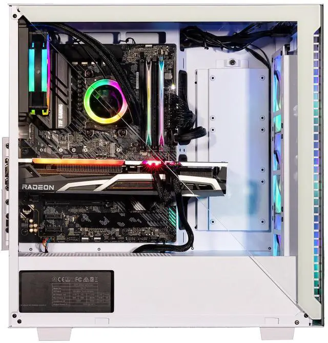 Alt view image 4 of 7 - Velztorm Gladio Gaming Desktop PC (AMD Ryzen 9 - 5900X, Radeon RX 9070 XT, 16GB DDR4, 1TB PCIe SSD + 2TB HDD, 120mm AIO, 750W PSU, Bluetooth 4.2, RJ-45, 3 Display Port, 2 HDMI, Win 11 Pro)