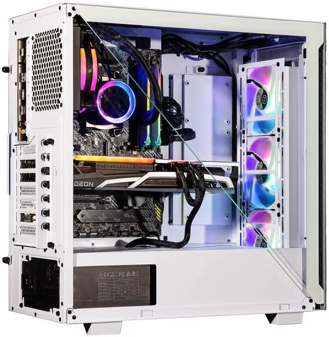 Alt view image 3 of 7 - Velztorm Gladio Gaming Desktop PC (AMD Ryzen 9 - 5900X, Radeon RX 9070 XT, 16GB DDR4, 1TB PCIe SSD + 2TB HDD, 120mm AIO, 750W PSU, Bluetooth 4.2, RJ-45, 3 Display Port, 2 HDMI, Win 11 Pro)