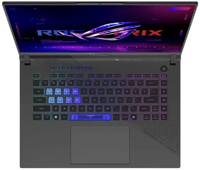 Alt view image 2 of 7 - ASUS ROG Strix AI Gaming Laptop 16.0" 165Hz IPS WUXGA Display (AMD Ryzen 9 8940HX, NVIDIA GeForce RTX 5070 Ti 12GB, 16GB DDR5, 1TB SSD, RGB KB, WiFi 6E, Webcam, Bluetooth 5.3, Win 11 Home)