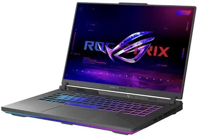 Alt view image 4 of 7 - ASUS ROG Strix AI Gaming Laptop 16.0" 165Hz IPS WUXGA Display (AMD Ryzen 9 8940HX, NVIDIA GeForce RTX 5070 Ti 12GB, 16GB DDR5, 1TB SSD, RGB KB, WiFi 6E, Webcam, Bluetooth 5.3, Win 11 Home)