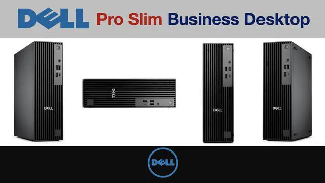 Alt view image 7 of 7 - Dell Pro Slim Business Mini Desktop (Intel Ultra 5-235, Integrated Graphics, 32GB DDR5, 2TB PCIe SSD, 180W PSU, RJ-45, 1 Display Port, HDMI, Win 11 Pro)