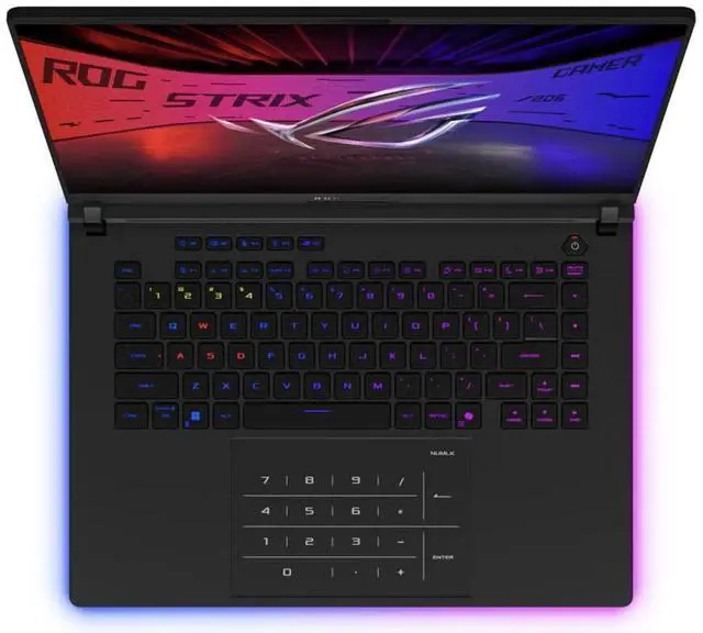 Alt view image 2 of 7 - ASUS ROG Strix SCAR AI Gaming Laptop 16.0" 240Hz Mini LED WQXGA Display (Intel Ultra 9- 275HX, NVIDIA GeForce RTX 5080 16GB, 32GB DDR5, 2TB SSD, RGB KB, 2 Thunderbolt 5, WiFi 7, Webcam, Win 11 Pro)