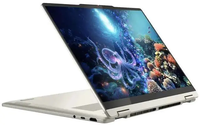 Alt view image 4 of 7 - Lenovo Yoga AI Powered 2-in-1 Laptop 14.0" Touchscreen OLED WUXGA Display (AMD Ryzen AI 5 340, 16GB LPDDR5X, 2TB M.2  PCIe SSD, Backlit KB, Fingerprint, WiFi 7, Webcam, Bluetooth 5.4, Win 11 Home)