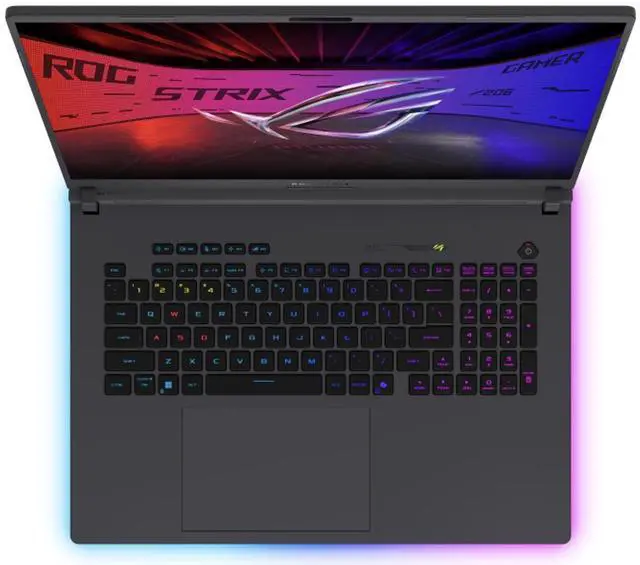 Alt view image 3 of 7 - ASUS ROG Strix AI Gaming Laptop 18" 240Hz IPS WQXGA Display (Intel Ultra 9- 275HX, GeForce RTX 5080 16GB, 64GB DDR5, 8TB PCIe SSD, RGB KB, 2 Thunderbolt 5, WiFi 7, Webcam, Bluetooth 5.4, Win 11 Home)