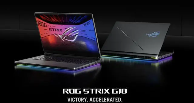 Alt view image 2 of 7 - ASUS ROG Strix AI Gaming Laptop 18" 240Hz IPS WQXGA Display (Intel Ultra 9- 275HX, GeForce RTX 5080 16GB, 64GB DDR5, 8TB PCIe SSD, RGB KB, 2 Thunderbolt 5, WiFi 7, Webcam, Bluetooth 5.4, Win 11 Home)