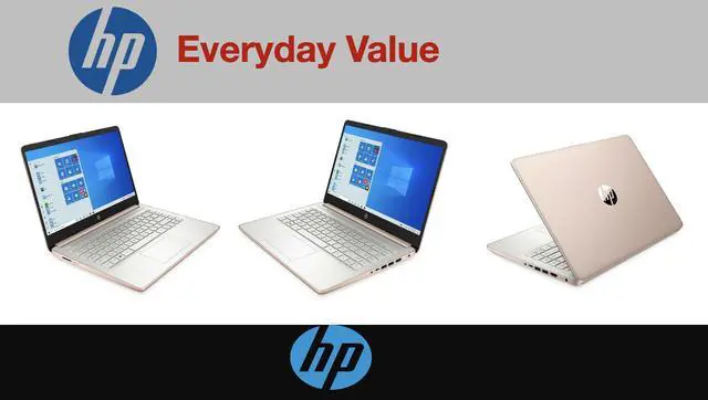 Alt view image 7 of 7 - HP 14 Everyday Value Laptop 14.0" HD Display (Intel Celeron N4500, 8GB DDR4, 128GB PCIe SSD, Intel UHD, WiFi 6, Webcam, Bluetooth 5.2, Win 11 Home S-Mode)